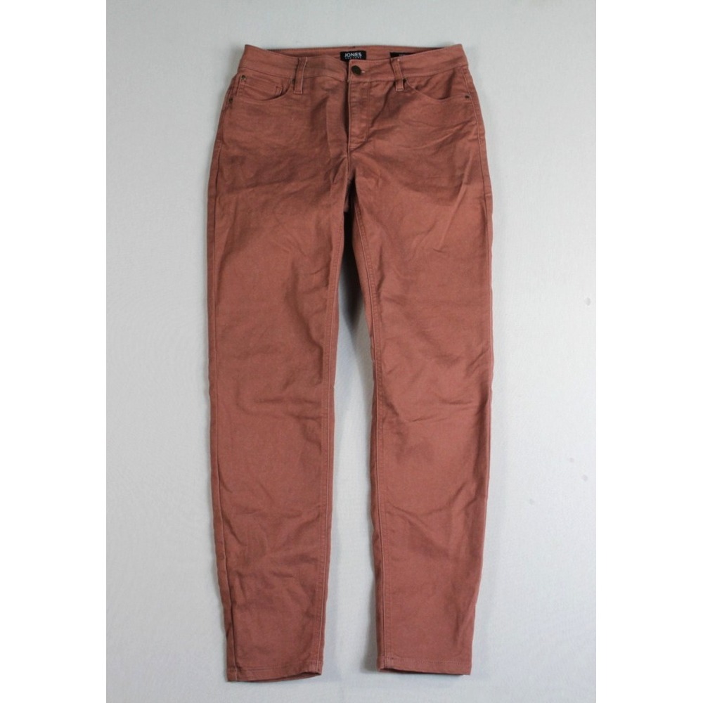 Jones New York Lexington Skinny Jeans Women 6 Red Excellent Ankle Stretch Slim